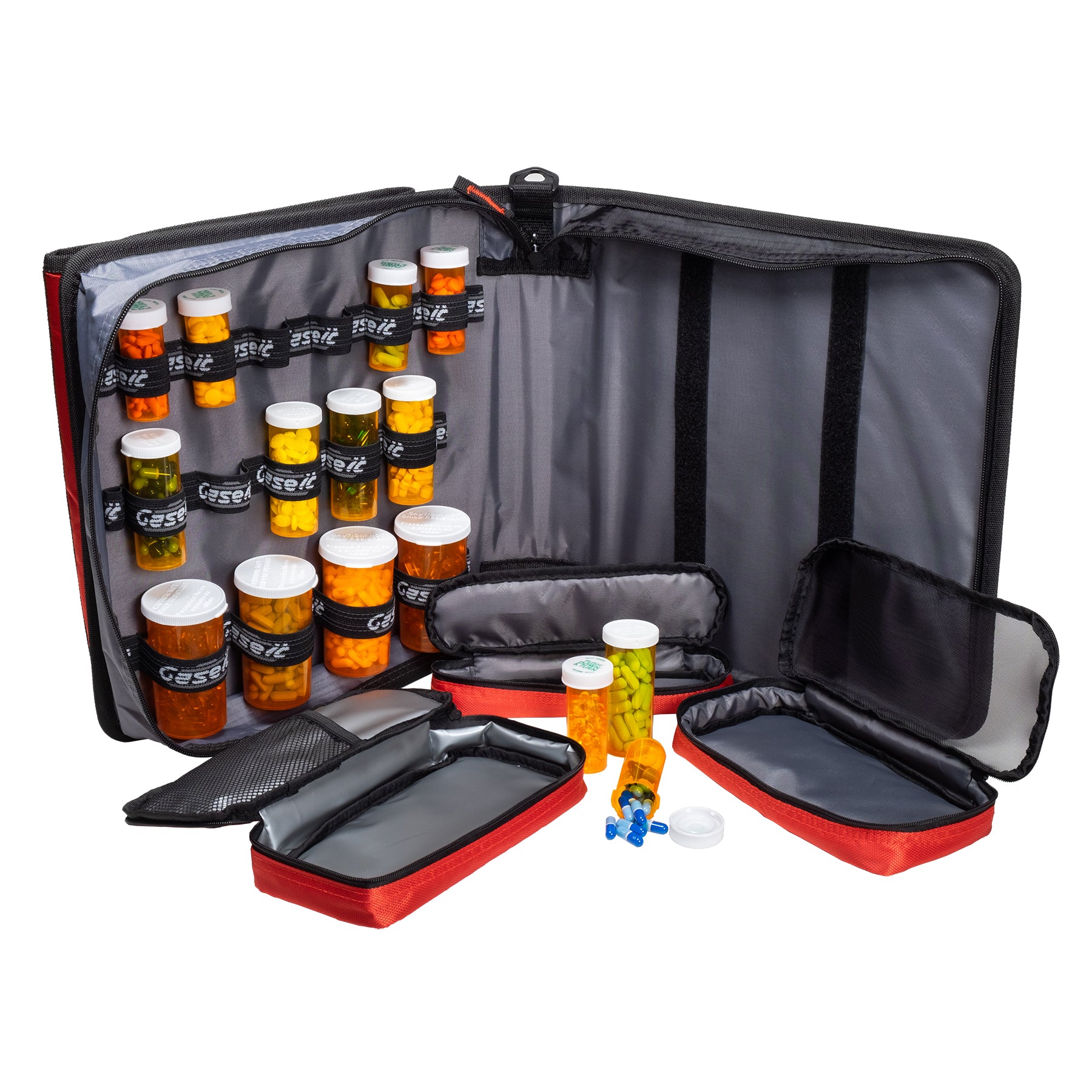 Large Insulated Medical Binder with Pill Organizer and 6-Pocket Folder image 29