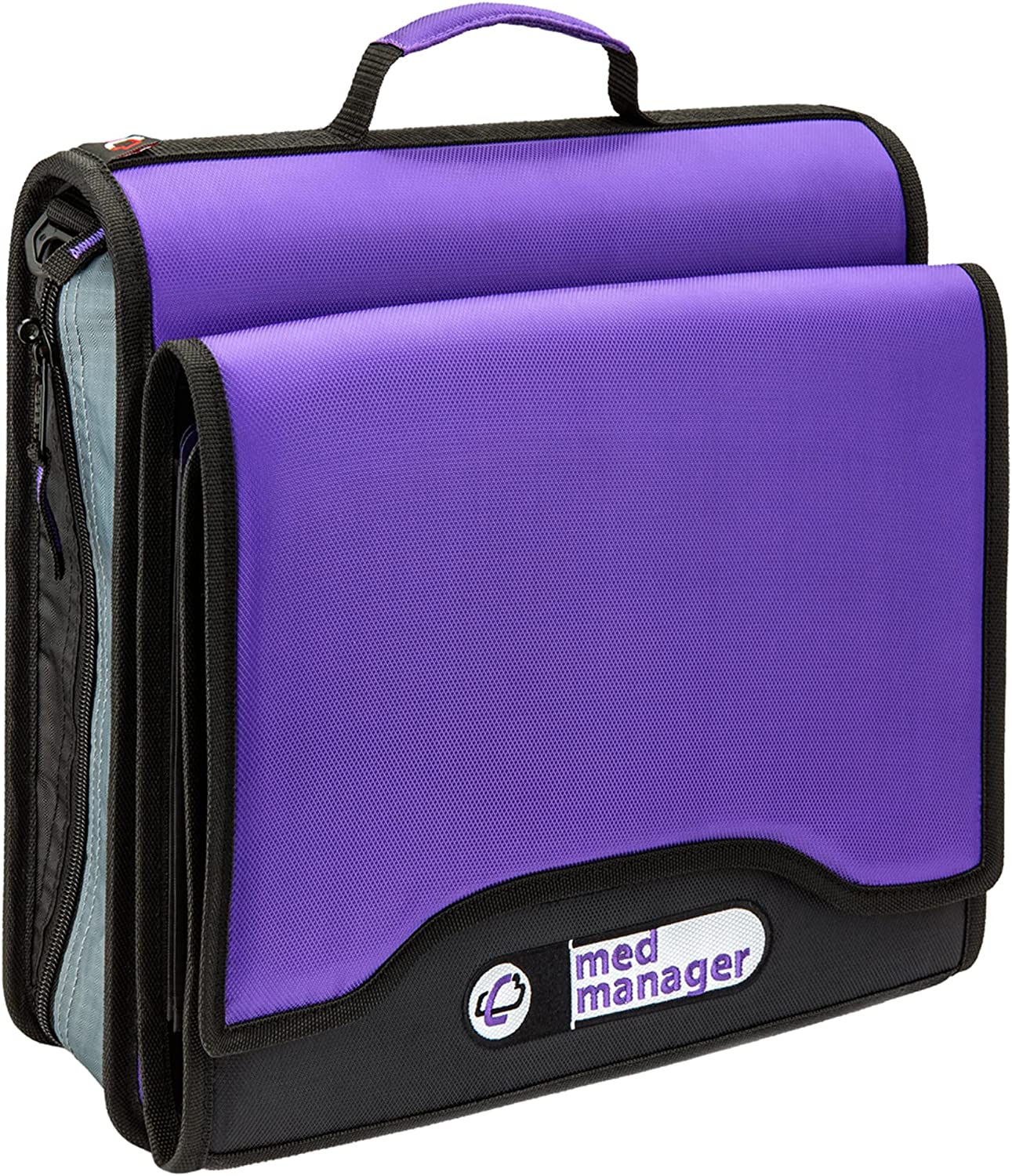 Large Insulated Medical Binder with Pill Organizer and 6-Pocket Folder image 0