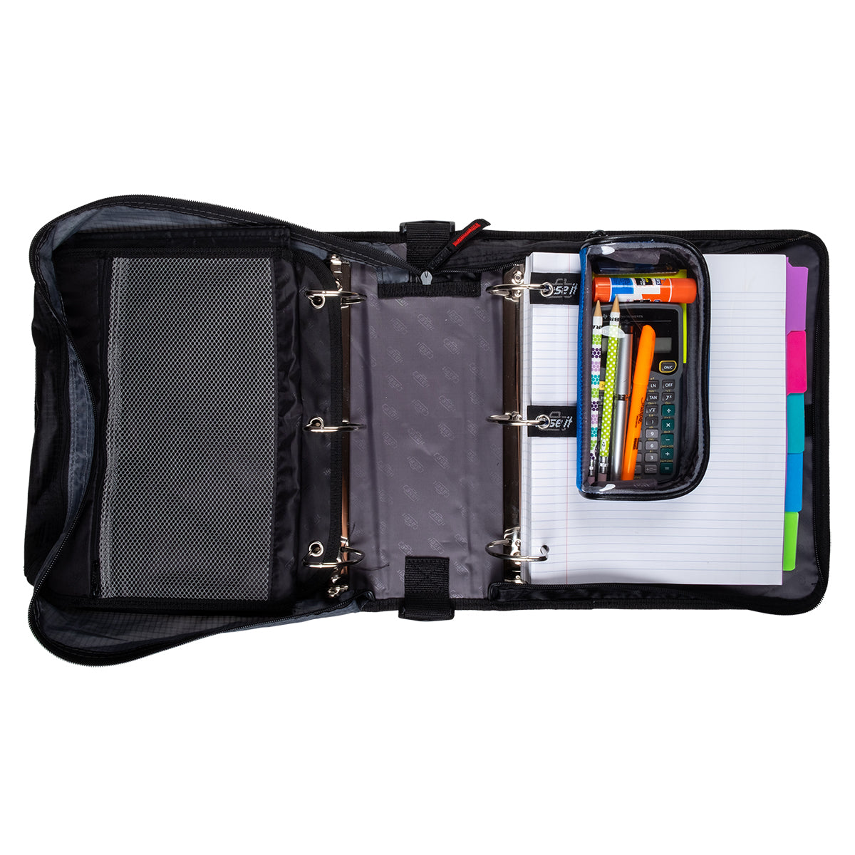 The Clear Case inside blue