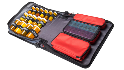 Large Insulated Medical Binder with removable insulated zip pocket and 6-Pocket Folder