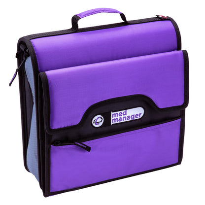 Medium Portable Medical Binder / Organizer - Purple image