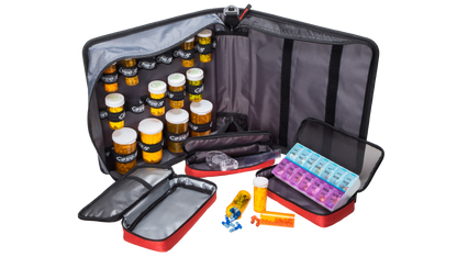 Large Insulated Medical Binder with Pill Organizer and 6-Pocket Folder image 3