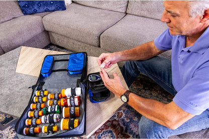 Large Insulated Medical Binder with Pill Organizer and 6-Pocket Folder image 27