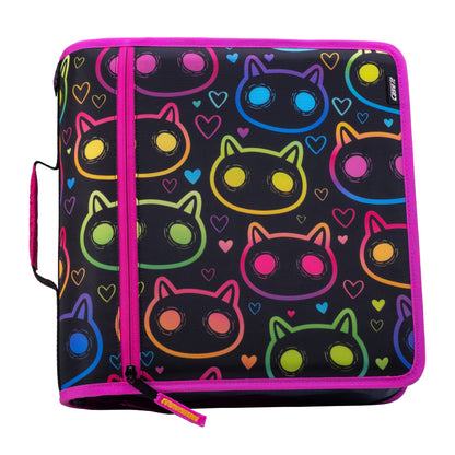 The Printed Mighty Zip Tab - Neon Kitty image