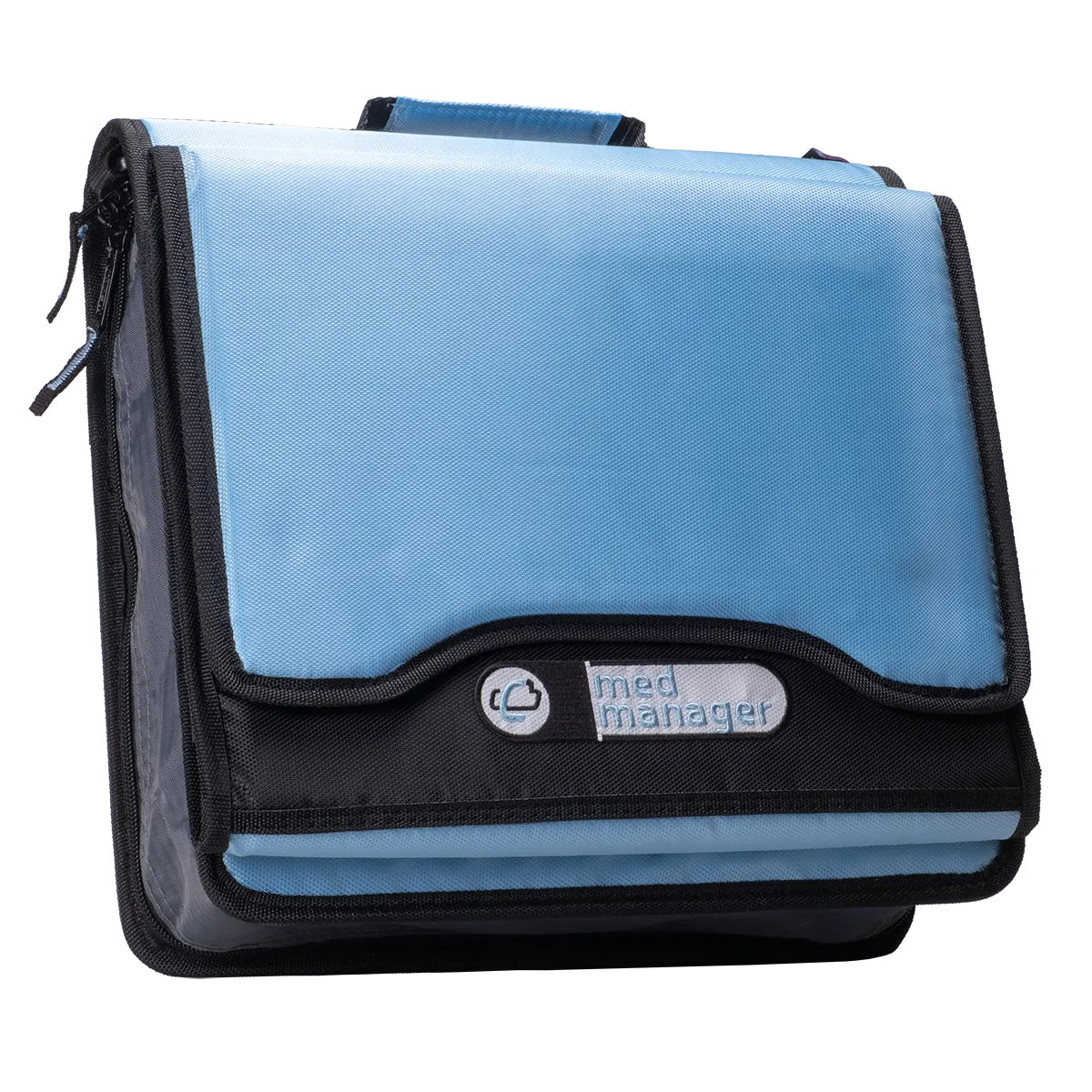 Large Insulated Medical Binder with removable insulated zip pocket and 6-Pocket Folder