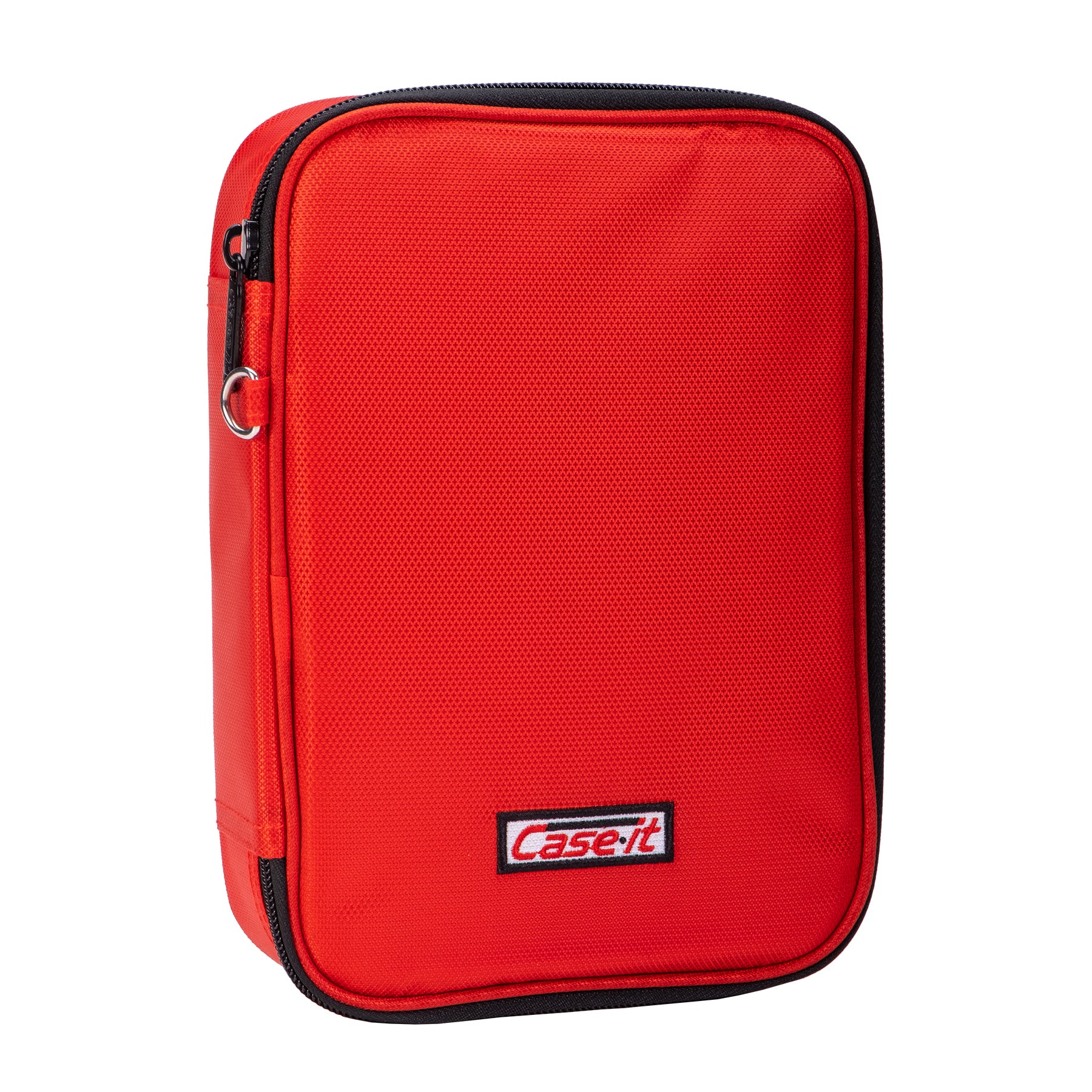 Red zippered case