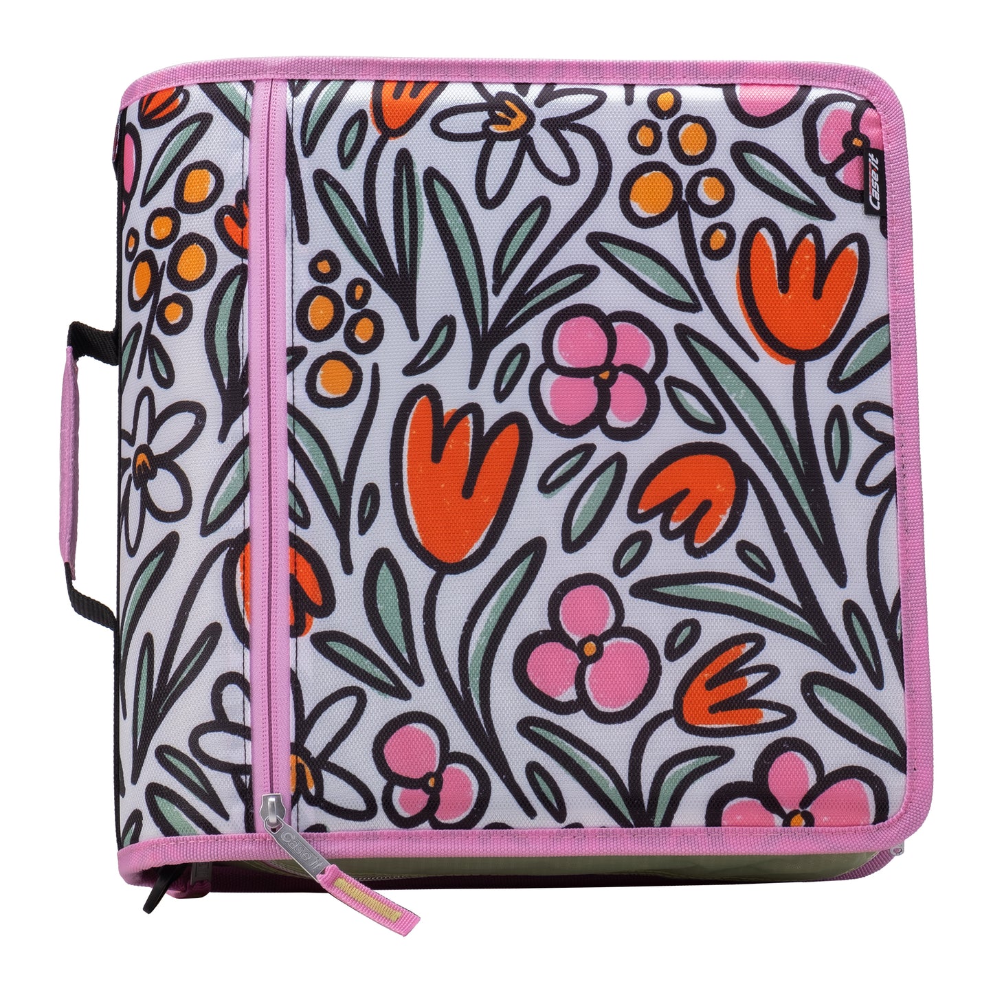 The Printed Mighty Zip Tab - Fun Flowers image