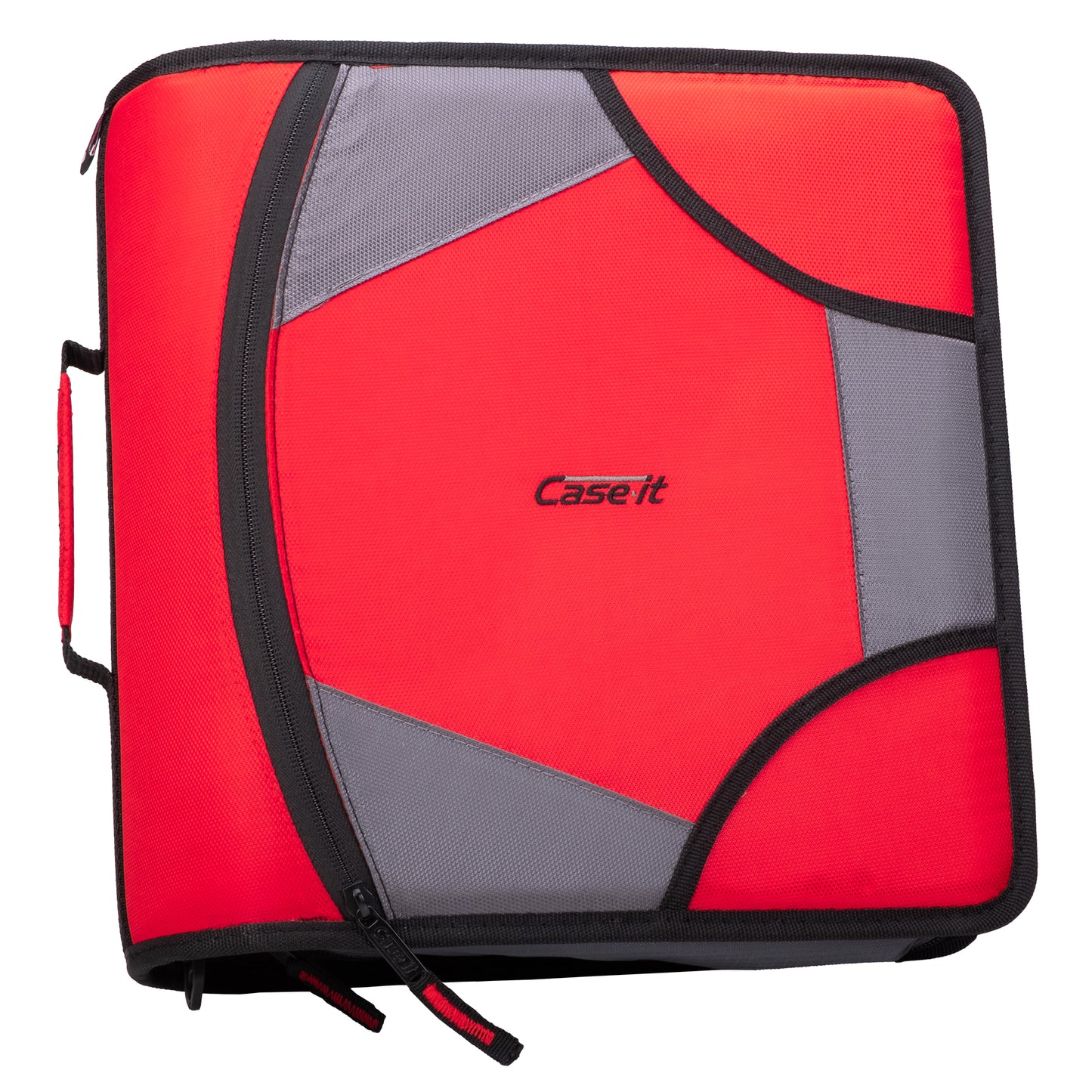 The King Sized Zip Tab Binder - Fire Engine Red image
