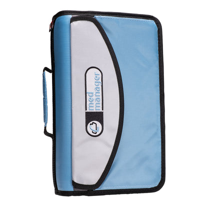 Small Portable Medical Binder / Organizer - Light Blue image