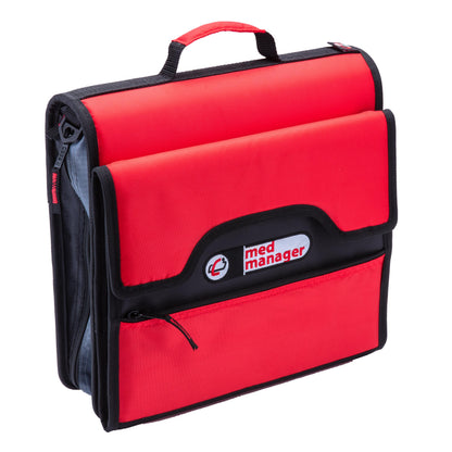 Medium Portable Medical Binder / Organizer - Red image