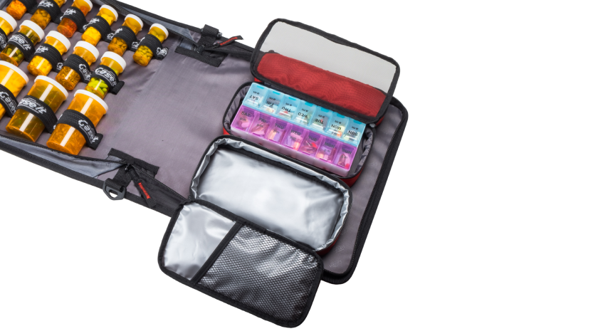 Damero Pill Bottle Organizer with Insulin Cooler Travel Case, Medicine  Storage Bag with Insulin Pen Case with Ice Pack | OutfitOcean Australia